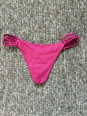 San Lorenzo Hot Pink Strappy Bikini Bottom